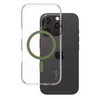 CARE by PanzerGlass Urban Combat Case MagSafe Apple iPhone 16 Pro - Transparant / Groen