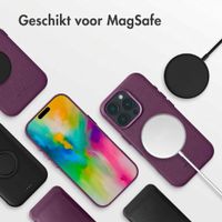 Accezz MagSafe Leather Backcover Apple iPhone 16 Pro Max - Heath Purple