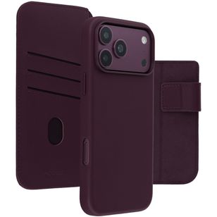 Accezz Leather Bookcase 2-in-1 met MagSafe Apple iPhone 18 Pro Max / 17 Pro Max - Heath Purple