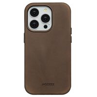 Accezz Vintage Leather Magsafe Backcover iPhone 14 Pro - Rustic Brown
