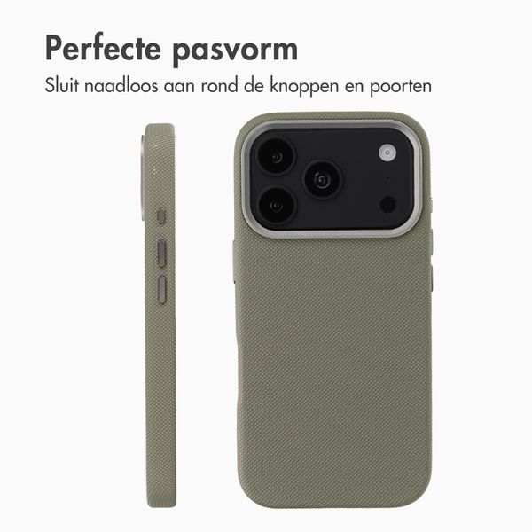 Accezz Mesh Backcover met MagSafe Apple iPhone 17 Pro - Donkergrijs
