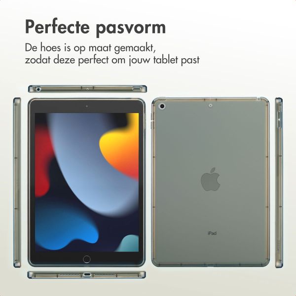 Accezz Frosted Backcover Apple iPad 9 (2021) 10.2 inch / iPad 8 (2020) 10.2 inch / iPad 7 (2019) 10.2 inch - Zwart