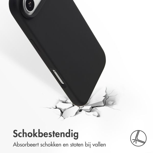 Accezz Liquid Silicone Backcover met MagSafe Apple iPhone 17 Air - Zwart
