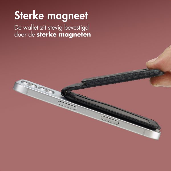 Accezz Leren Wallet met standaard voor MagSafe - Onyx Black