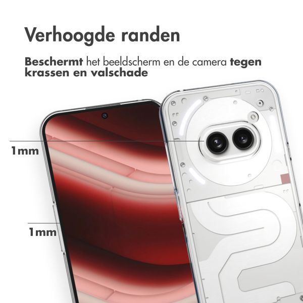 Accezz Clear Backcover Nothing Phone (2a) - Transparant