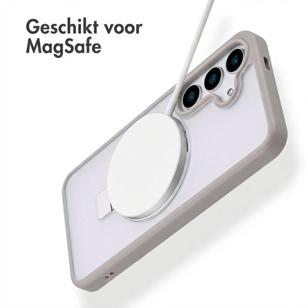 Accezz Ring Stand Backcover met MagSafe Samsung Galaxy S25 - Grijs