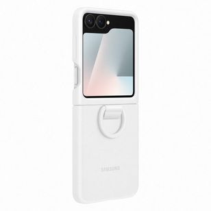 Samsung Originele Silicone Cover Ring Samsung Galaxy Z Flip 6 / Flip 7 FE - White
