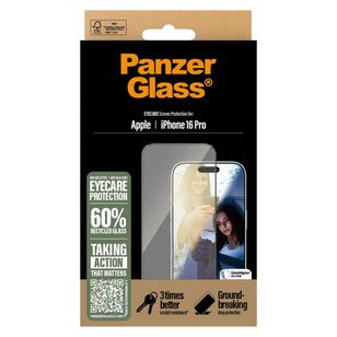 PanzerGlass EyeScreenprotector Ultra Wide Fit met applicator iPhone 16 Pro