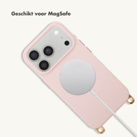 Selencia Rivièra MagSafe Backcover met afneembare haakjes Apple iPhone 17 Pro Max - Sorbet Pink