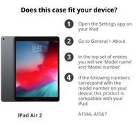 Ontwerp je eigen 360° draaibare tablethoes Apple iPad Air 2 (2014) - Zwart