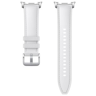 Samsung Originele Hybrid Vegan Leather Band Galaxy Watch 8 40/44 mm / Classic 46 mm - S/M/L - White