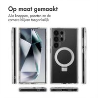 Accezz Ring Stand Backcover met MagSafe Samsung Galaxy S24 Ultra - Transparant