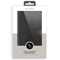 Selencia Echt Leren Bookcase Apple iPhone SE (2016) / 5 / 5s - Zwart