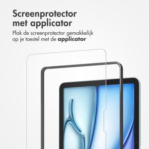 Accezz Glass screenprotector + Applicator iPad Air 11 inch (2024) M2