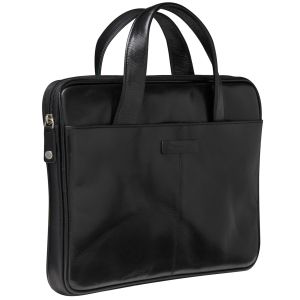 dbramante1928 Silkeborg Laptoptas 14 inch - Echt leer - Black