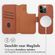 Accezz Leather Bookcase 2-in-1 met MagSafe iPhone 15 Pro - Sienna Brown