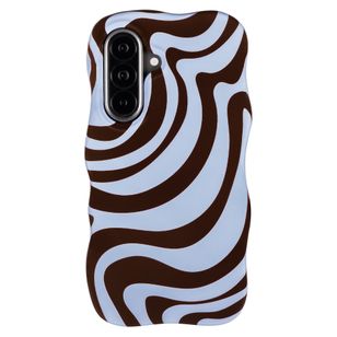 Selencia Vivid Wavy Backcover met MagSafe Samsung Galaxy A57 (5G) - Dream Swirl Chocolate