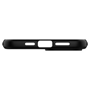 Spigen Rugged Armor Backcover iPhone 12 (Pro) - Zwart