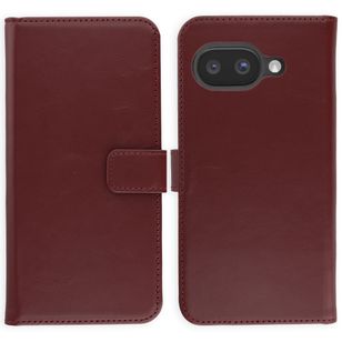 Selencia Echt Leren Bookcase Google Pixel 9A - Burgundy
