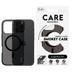 CARE by PanzerGlass Smokey Urban Combat Case MagSafe iPhone 16 Pro - Zwart