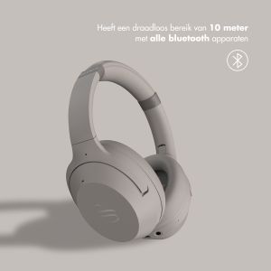 Selencia Urban Play Wireless Bluetooth Headphones - Draadloze koptelefoon Over-Ear - met Active Noise Cancelling - Cosy Grey