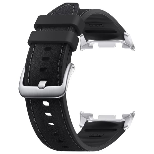 Samsung Originele Hybrid Vegan Leather Band Galaxy Watch 8 40/44 mm / Classic 46 mm - S/M/L - Black