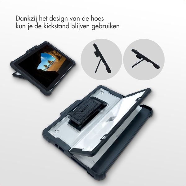 Accezz Rugged case met stand Microsoft Surface Go / Go 2 / Go 3 / Go 4 - Zwart
