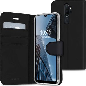 Accezz Wallet Softcase Bookcase Oppo A5 (2020) / A9 (2020) - Zwart