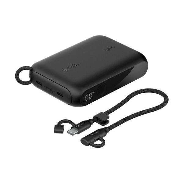 Belkin BoostCharge Powerbank 10.000 mAh - met display - Zwart
