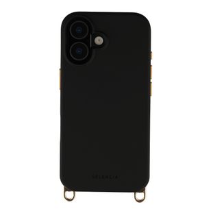 Selencia Rivièra MagSafe Backcover met afneembare haakjes Apple iPhone 16 - Velvet Black