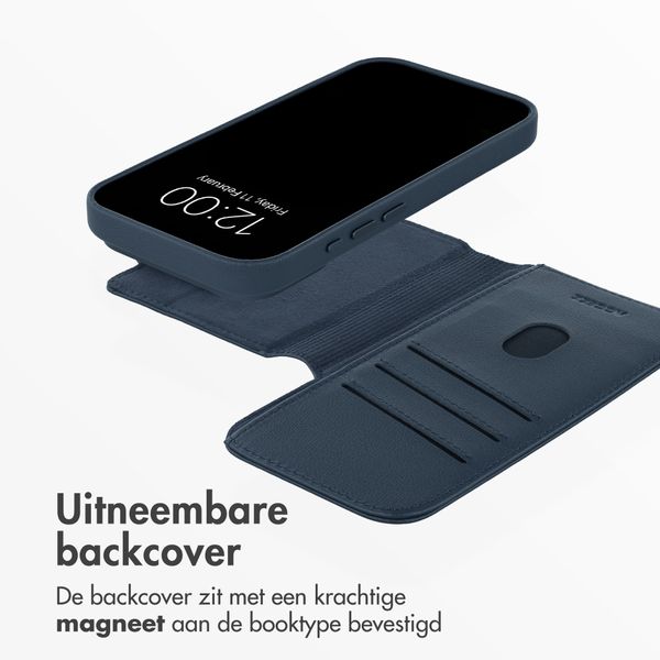 Accezz Leather Bookcase 2-in-1 met MagSafe Apple iPhone 18 Pro Max / 17 Pro Max - Nightfall Blue