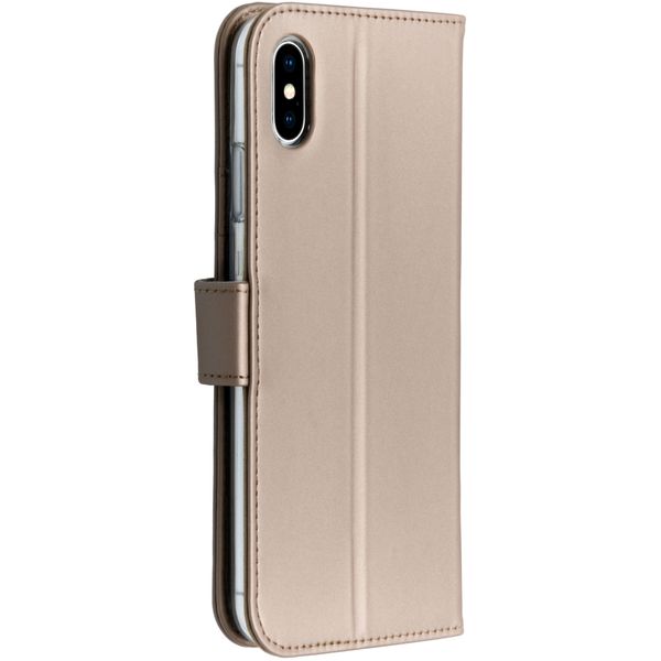 Accezz Wallet Softcase Bookcase Apple iPhone Xs Max - Goud