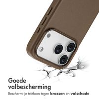 Accezz MagSafe Leather Backcover Apple iPhone 17 Pro - Coffee
