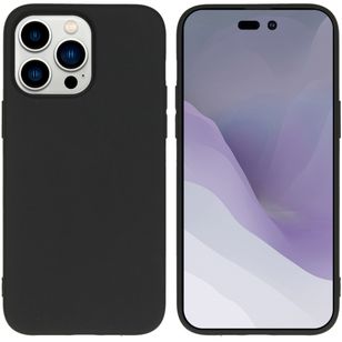 Accezz Color Backcover iPhone 14 Pro Max - Zwart