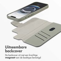 Accezz Leather Bookcase 2-in-1 met MagSafe Apple iPhone 16e - Lichtgrijs