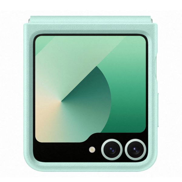Samsung Originele KindSuit Vegan Leather Case Samsung Galaxy Z Flip 6 / Flip 7 FE - Mint