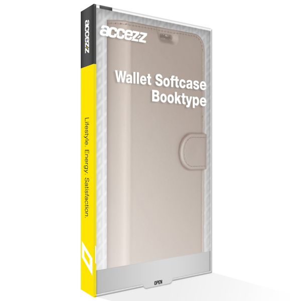 Accezz Wallet Softcase Bookcase Samsung Galaxy A42 - Goud