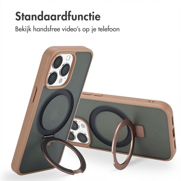 Accezz Ring Stand Backcover met MagSafe Apple iPhone 13 Pro - Bruin