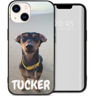 Ontwerp je eigen Apple iPhone 14 gel hoesje - Zwart