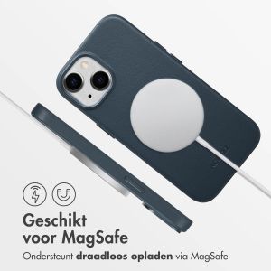 Accezz MagSafe Leather Backcover iPhone 15 - Nightfall Blue