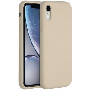 Accezz Liquid Silicone Backcover iPhone Xr - Stone