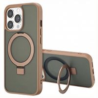 Accezz Ring Stand Backcover met MagSafe Apple iPhone 13 Pro - Bruin
