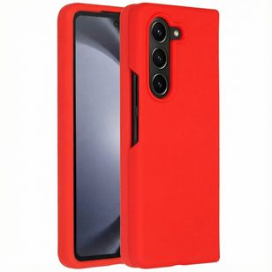 Accezz Liquid Silicone Backcover Samsung Galaxy Z Fold 5 - Rood