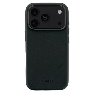 Accezz MagSafe Leather Backcover Apple iPhone 18 Pro Max / 17 Pro Max - Onyx Black