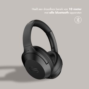 Selencia Urban Play Bluetooth Headphones met Opbergcase - Draadloze koptelefoon Over-Ear - met Active Noise Cancelling - Midnight Black