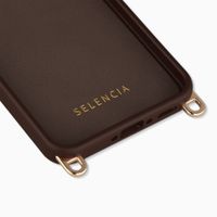 Selencia Rivièra MagSafe Backcover met afneembare haakjes Samsung Galaxy A37 (5G) - Choco Brown