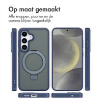 Accezz Ring Stand Backcover met MagSafe Samsung Galaxy S25 - Blauw