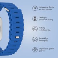 Accezz Ocean bandje Apple Watch | 44/45/46/49 mm - Royal Blue