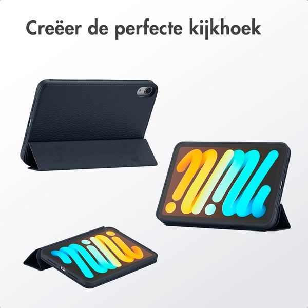 Accezz Trifold Bookcase Apple iPad Mini 7 (2024) / iPad Mini 6 (2021) - Blauw
