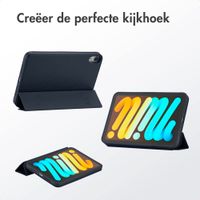 Accezz Trifold Bookcase Apple iPad Mini 7 (2024) / iPad Mini 6 (2021) - Blauw